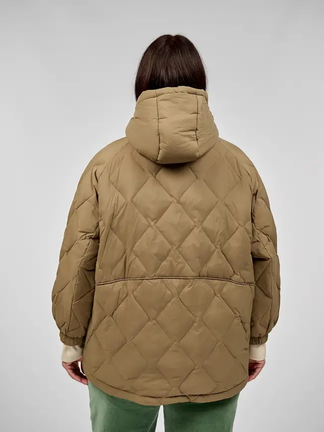 Стеганая куртка с капюшоном 8815 Размер 48-54 фото 34