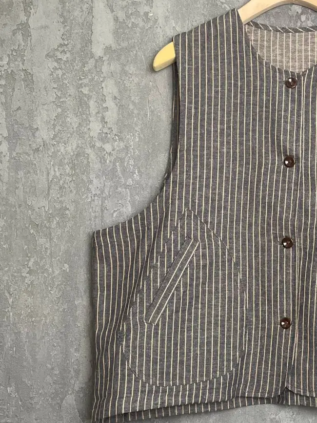 Жилет льняной ЭттоПлюс 88125 Размер 50-54 фото 11