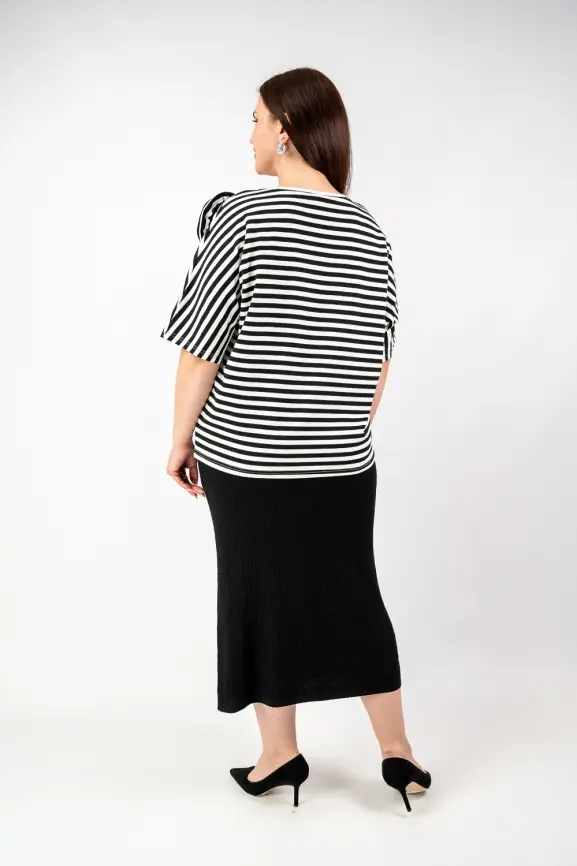 Футболка полоска ЭттоПлюс 33415 Размеры 50-58 фото 59