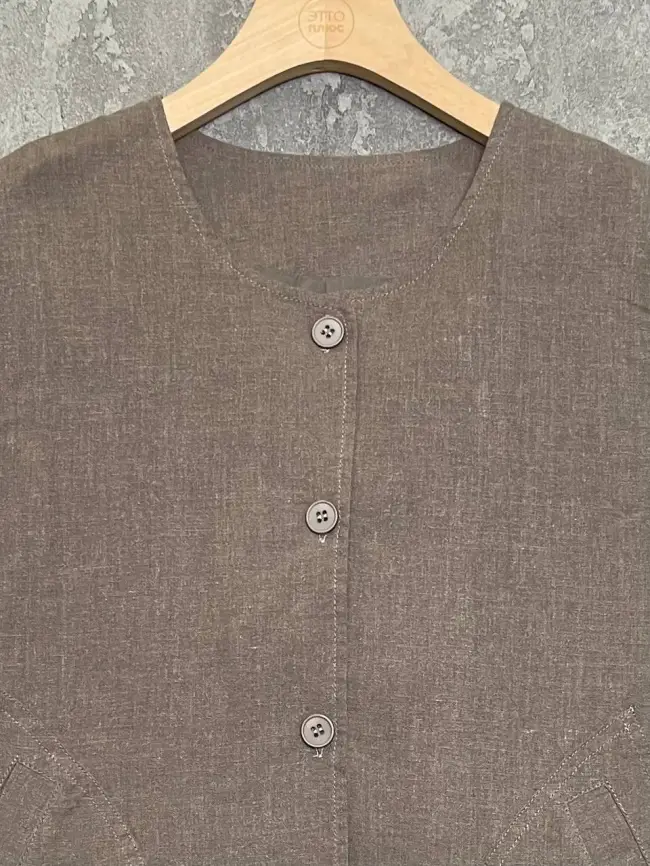 Жилет лен на подкладке 24625 Размер 50-58 фото 20