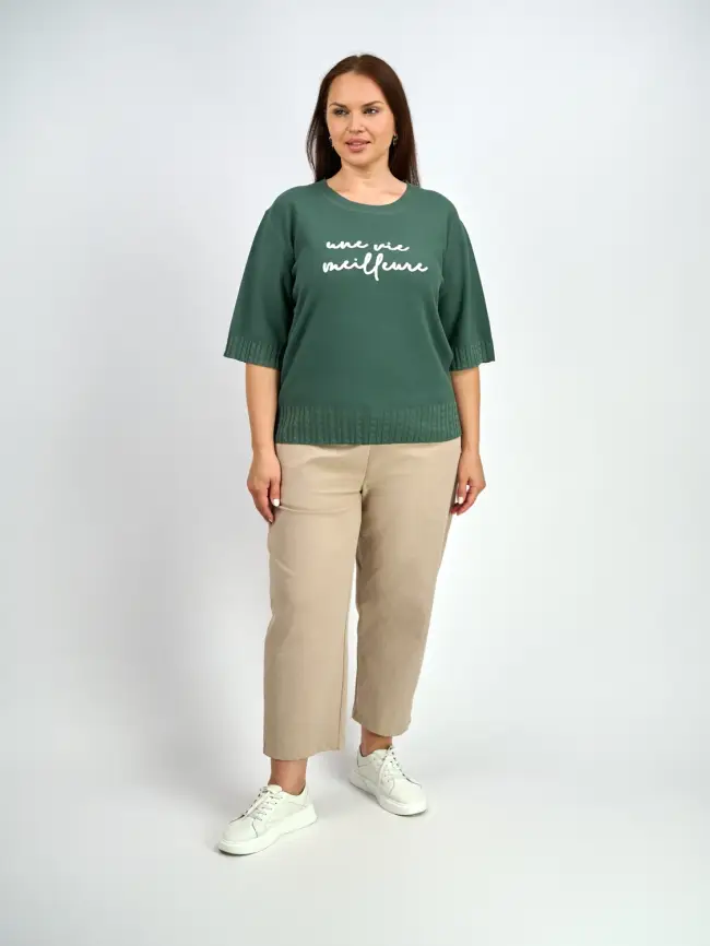 Джемпер облегченный ЭттоПлюс 25414 Размер 48-54 фото 75