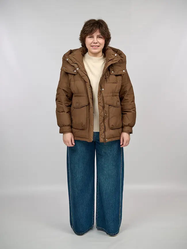 Джинсы палаццо 38785 Размеры 50-54 фото 7