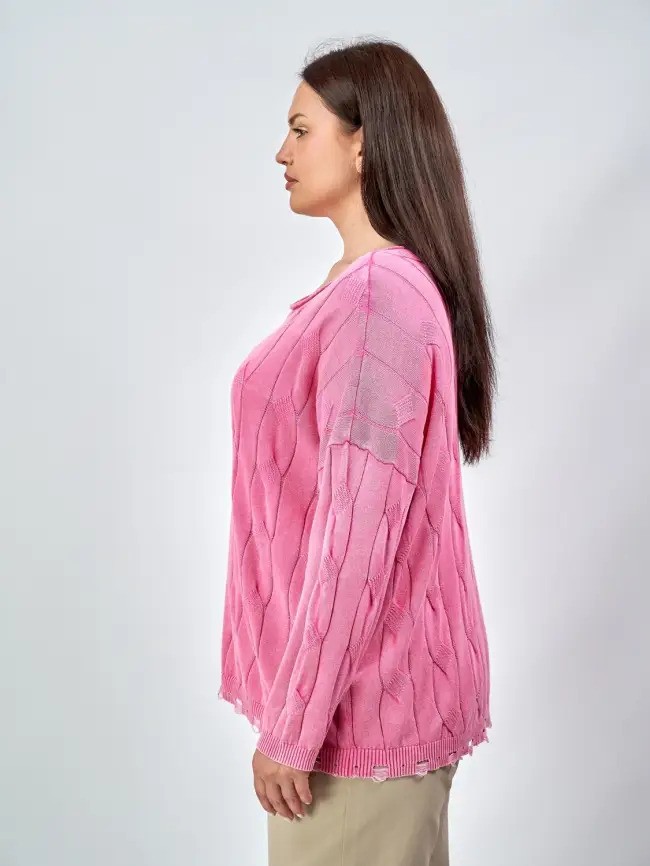 Джемпер Италия с круглым горлом 3388 Размер 50-58 фото 14