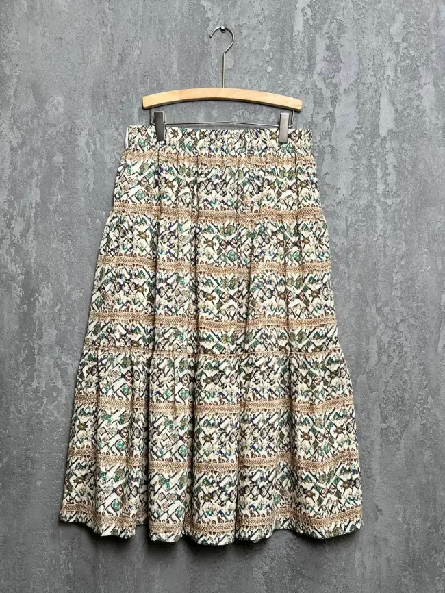 Юбка с принтом 1231 размеры 48- 58 фото 7