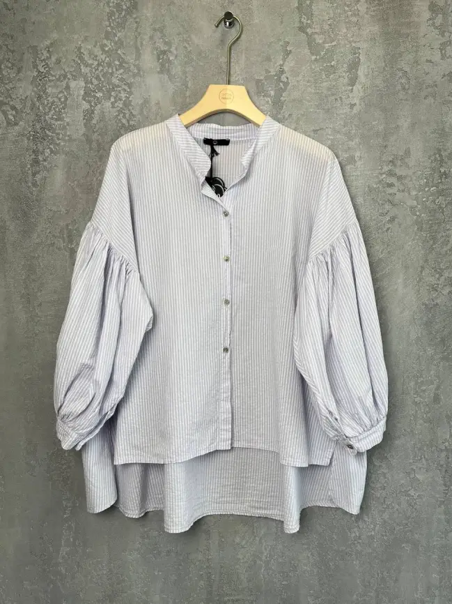 Рубашка фонарик Италия 3160 полоска Размер 52-58 фото 21