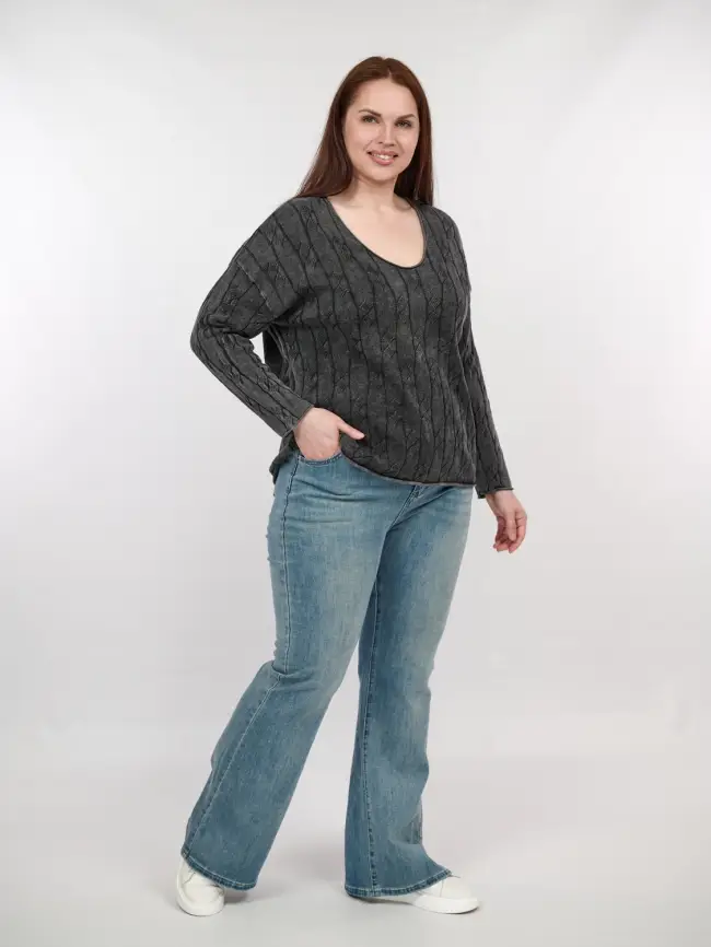 Джемпер Италия 3330 Размер 50-58 фото 4