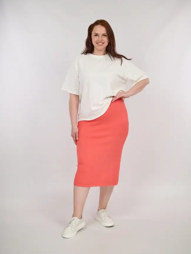 Юбка облегченная ЭттоПлюс 1026-1 Размер 48-56 фото 1