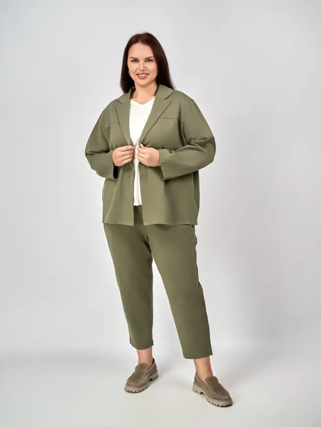 Костюм двойка ЭттоПлюс 8693 Размеры 50-58 фото 44