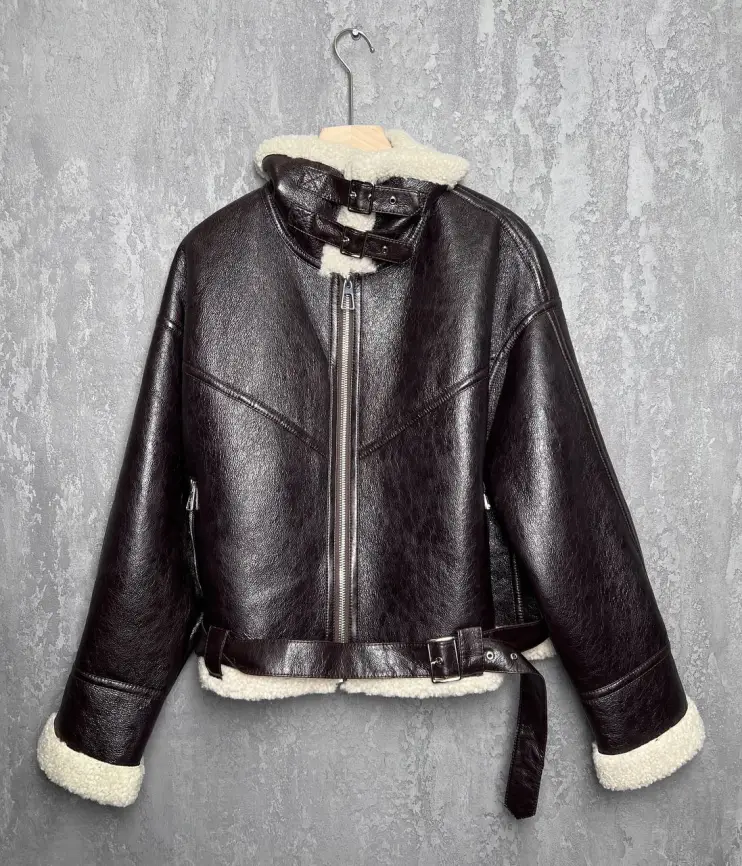 Дубленка авиатор 18907 Размер 50-54 фото 15