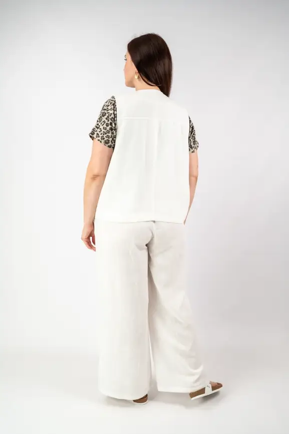 Палаццо лен 25002-2 Размер 54-58 фото 42