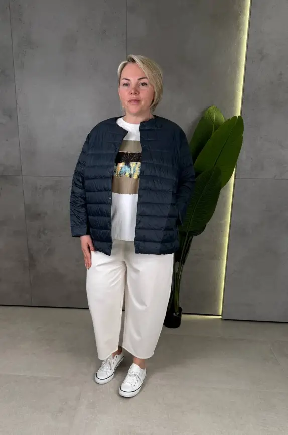 Легкая пуховая куртка 8802 Размер 46-56 фото 144