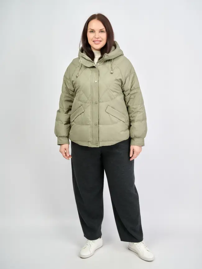 Пуховая куртка ЭттоПлюс 2553 Размер 48-54 фото 99