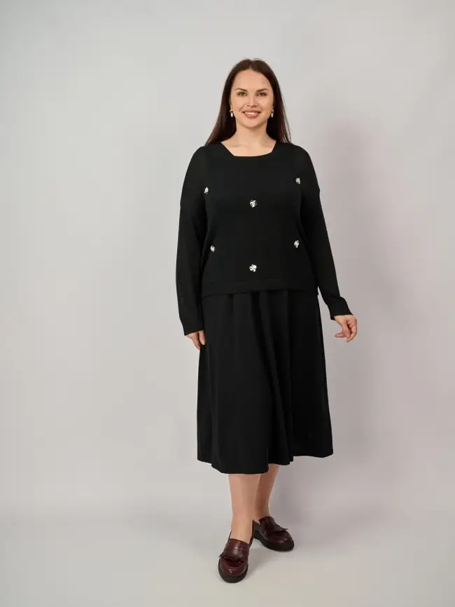 Платье с накидкой 23338 Размер 50-58 фото 2