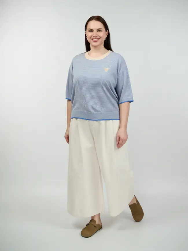 Джемпер облегченный ЭттоПлюс 25415 размер 48-54 фото 23