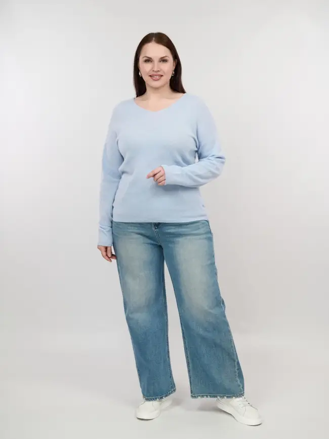 Джемпер шерсть,кашемир 25678 Размер 48-56 фото 29