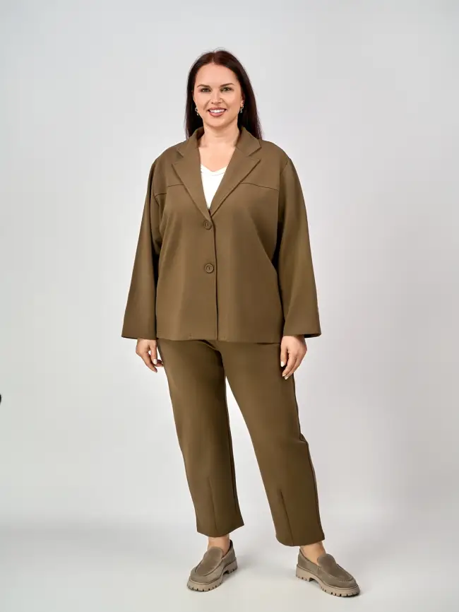 Брючный костюм ЭттоПлюс 9394 Размеры 48-58 фото 40