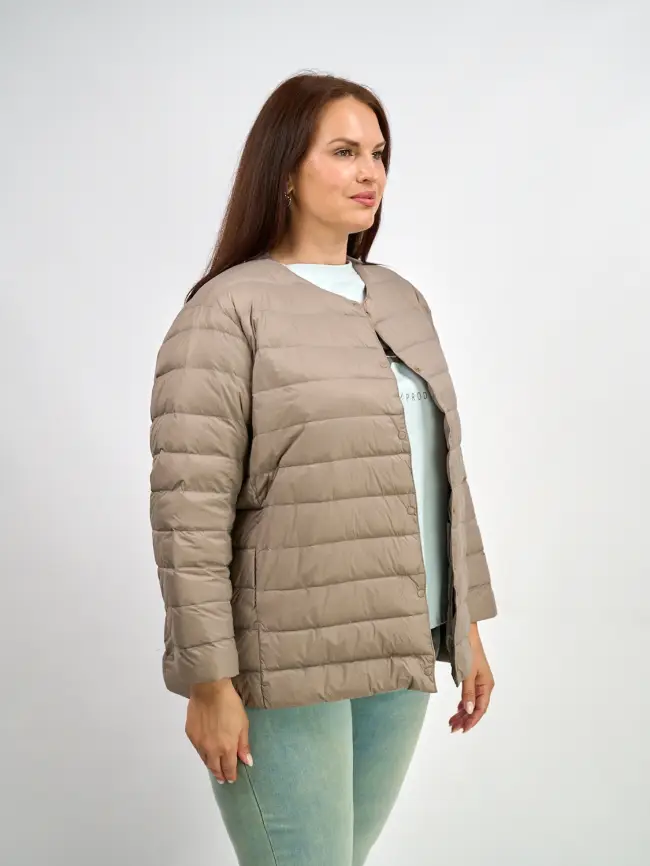 Легкая пуховая куртка 8802 Размер 46-56 фото 4