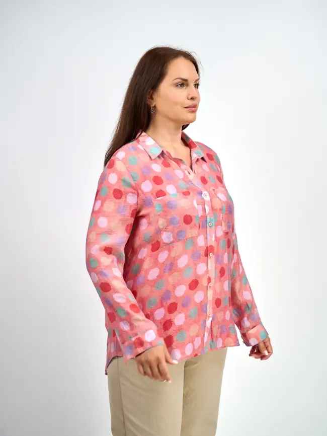 Рубашка с принтом ЭттоПлюс 33411 Размер 46-54 фото 12