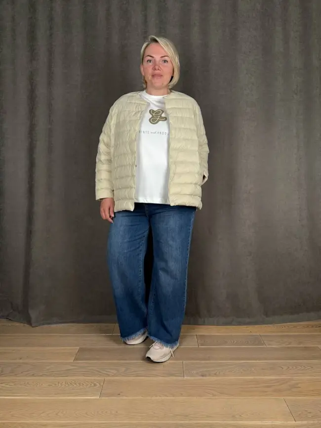 Легкая пуховая куртка 8802 Размер 46-56 фото 160