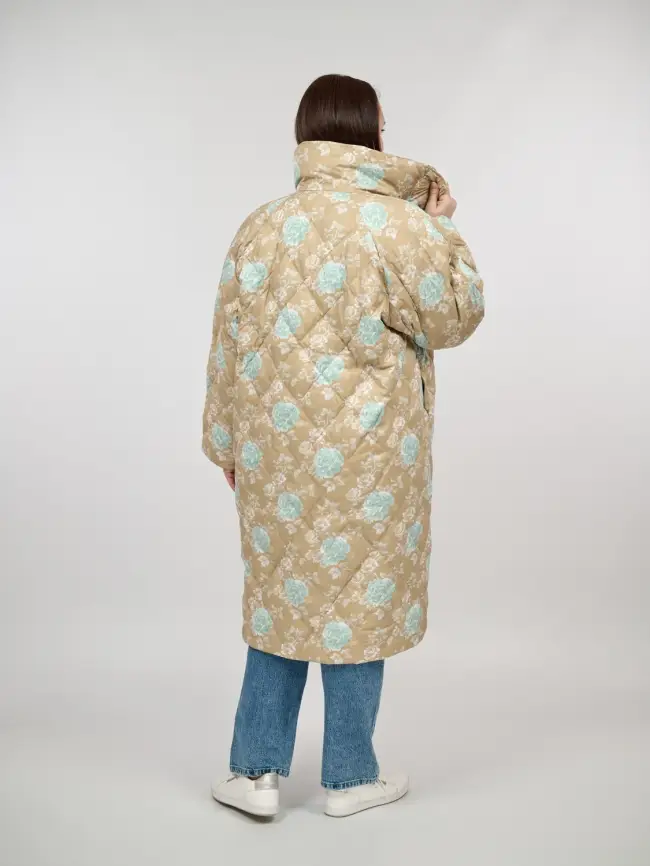 Пуховое пальто 51030 Размер 50-56 фото 2