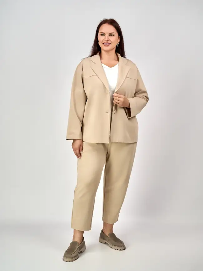 Костюм двойка ЭттоПлюс 8693 Размеры 50-58 фото 53