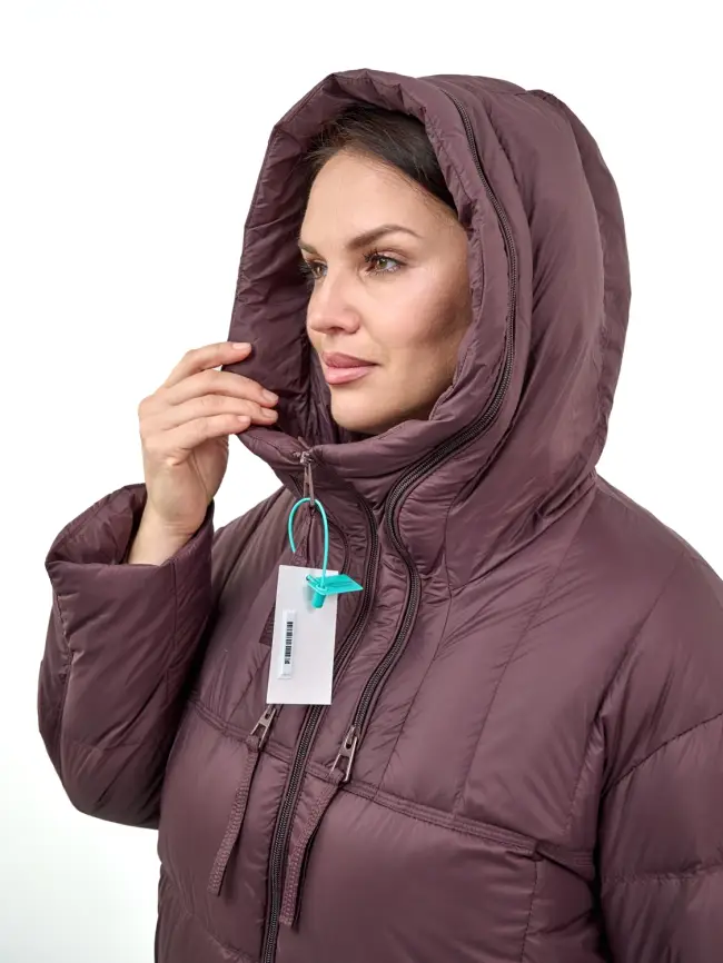 Пуховое пальто 870 Размер 48-54 фото 5