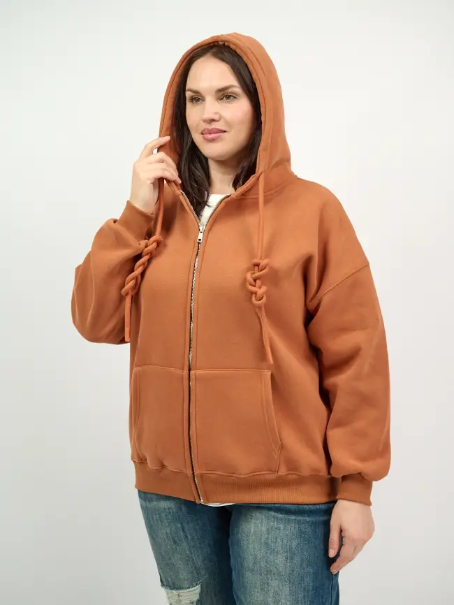 Худи зип утепленное оверсайз 506 Размер 50-58 фото 215