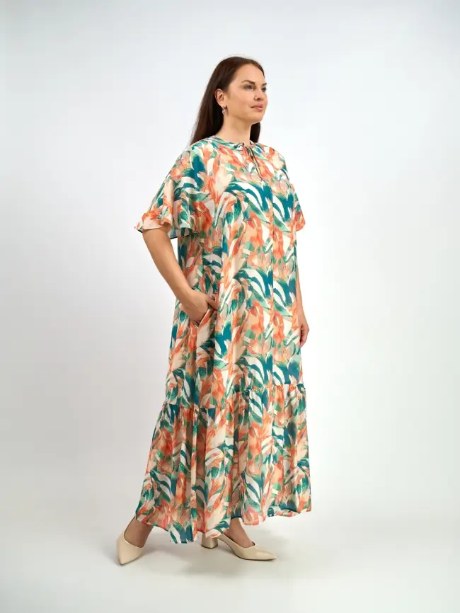 Платье ЭттоПлюс 34182-1 размеры 52- 58 фото 2