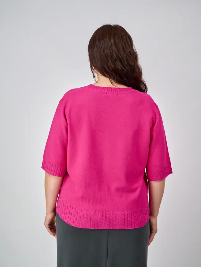 Джемпер облегченный ЭттоПлюс 25414 Размер 48-54 фото 33