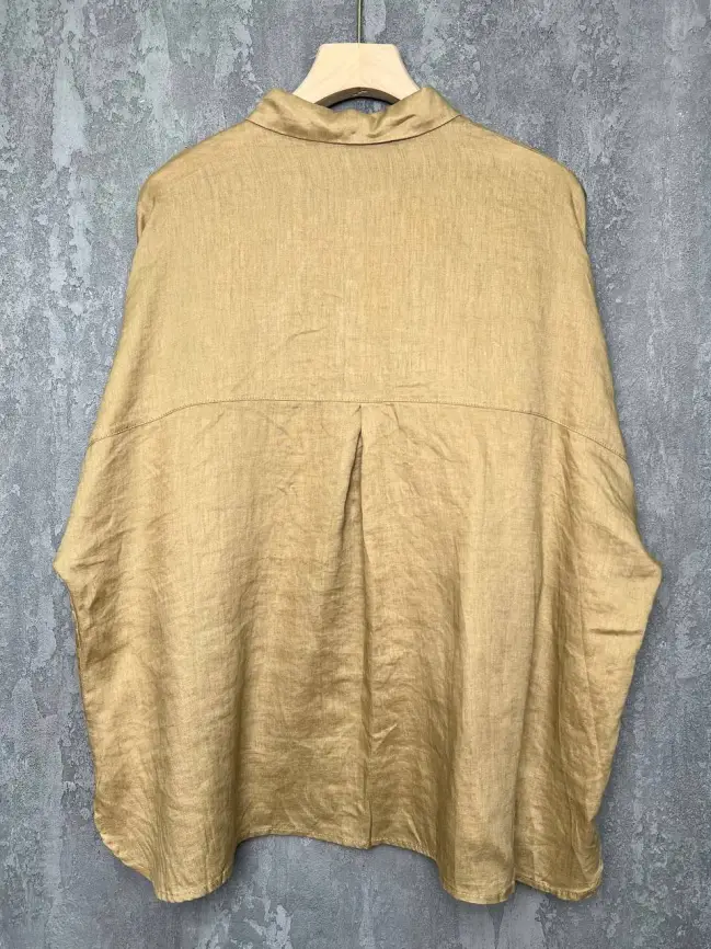 Льняная рубашка 8341 фото 20