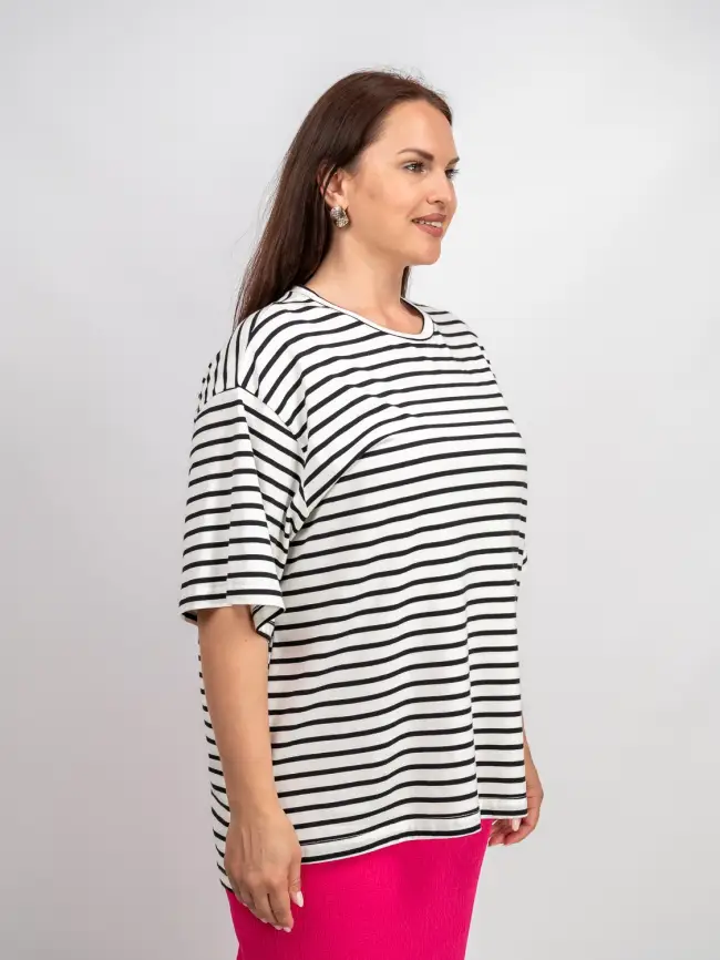 Футболка в полоску ЭттоПлюс 034 Размер 50-58 фото 91