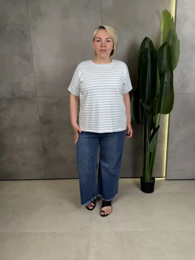 Футболка в полоску ЭттоПлюс 010-1 Размер 50-58 фото 48