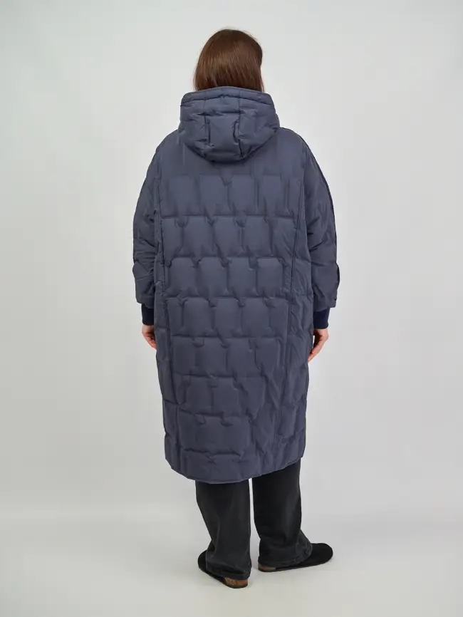 Пуховое пальто 6327 Размеры 50-60 фото 20