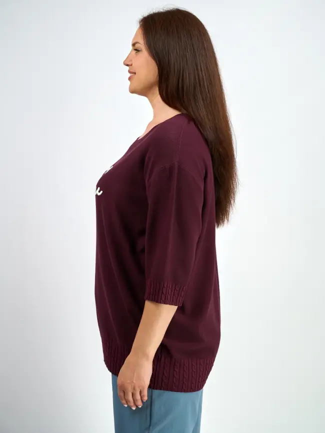 Джемпер облегченный ЭттоПлюс 25414-1 Размер 54-60 фото 7