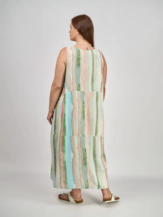 Сарафан в полоску ЭттоПлюс 0026-1 размеры 50- 62 фото 19