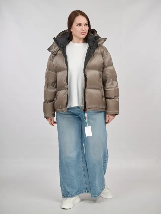 Пуховик зимний короткий 9903 Размер 50-58 фото 78