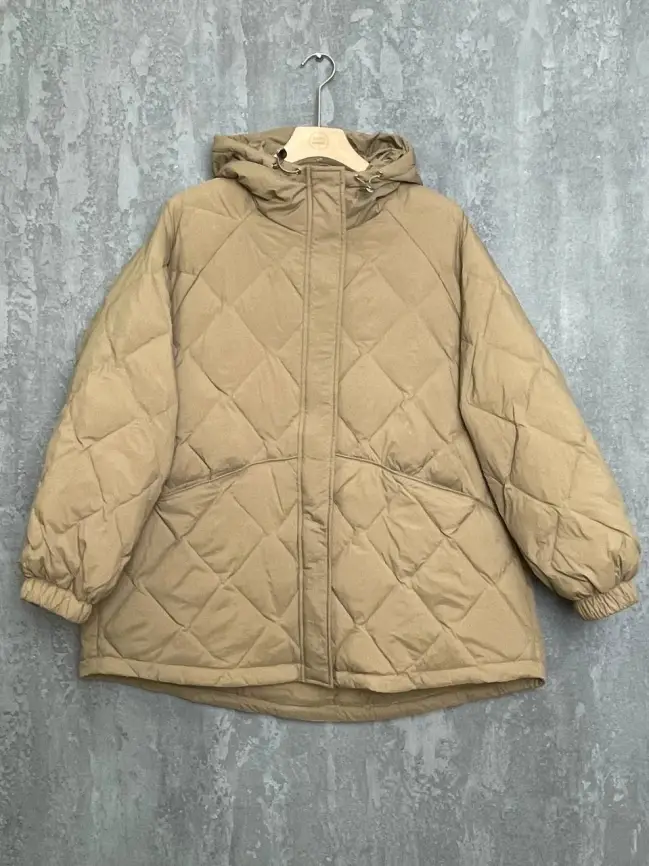 Стеганая куртка с капюшоном 8815 Размер 48-54 фото 40