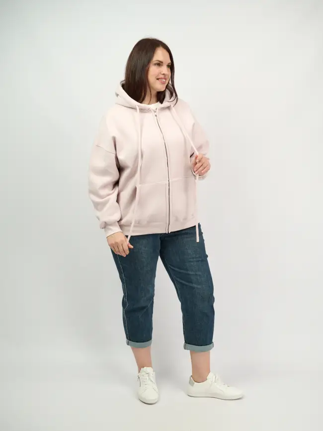 Худи зип утепленное оверсайз 506 Размер 50-58 фото 42