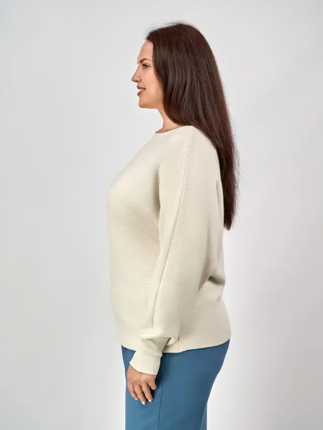 Джемпер в рубчик ЭТТО ПЛЮС 717 Размер 48-58 фото 55