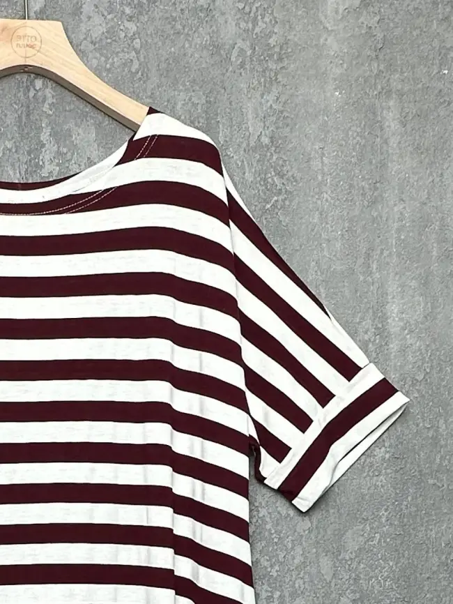 Платье в полоску ЭттоПлюс 0032 размеры 52- 56 фото 12