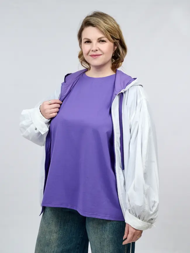 Двухсторонняя ветровка 17167 Размер 50-58 фото 66