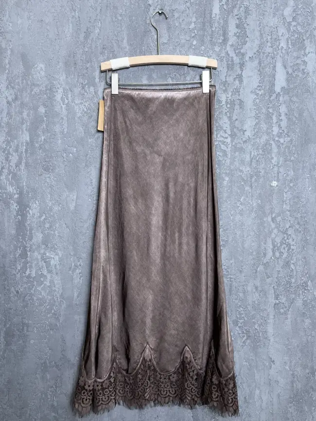 Юбка с кружевом 6292 Италия Размер 46-54 фото 45