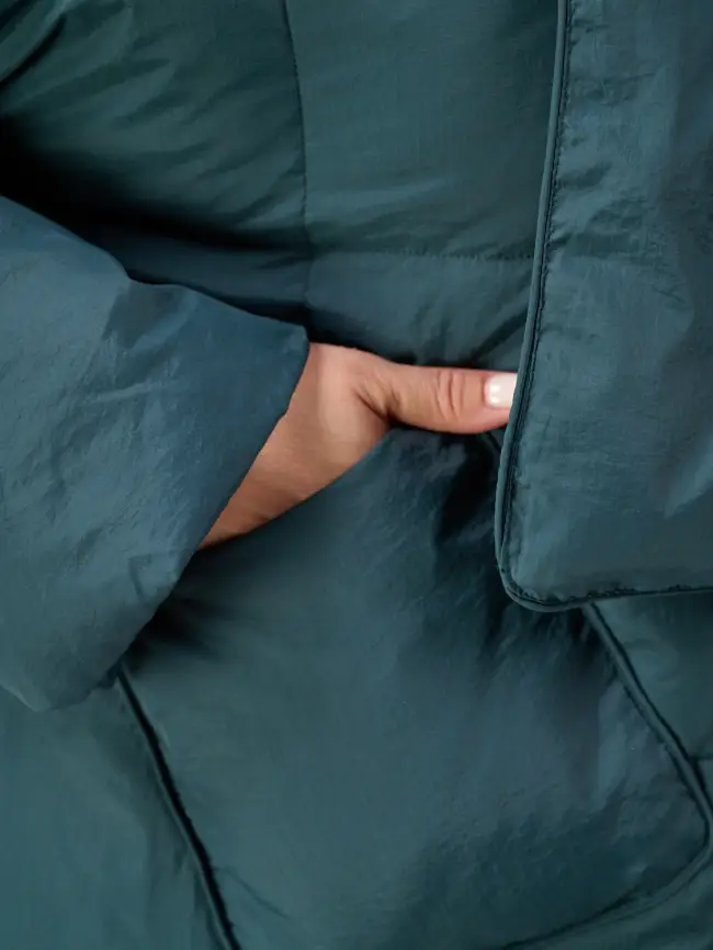 Пуховик женский с шарфом 8358 Размер 50-58 фото 20