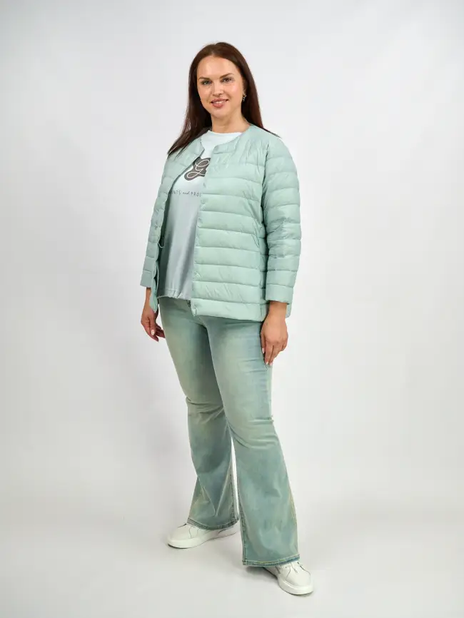 Легкая пуховая куртка 8802 Размер 46-56 фото 66