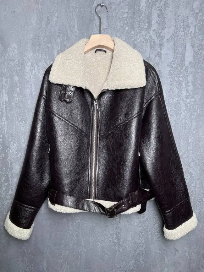 Дубленка авиатор 18907 Размер 50-54 фото 14