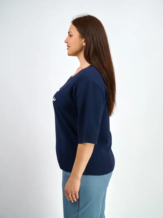 Джемпер облегченный ЭттоПлюс 25414 Размер 48-54 фото 89