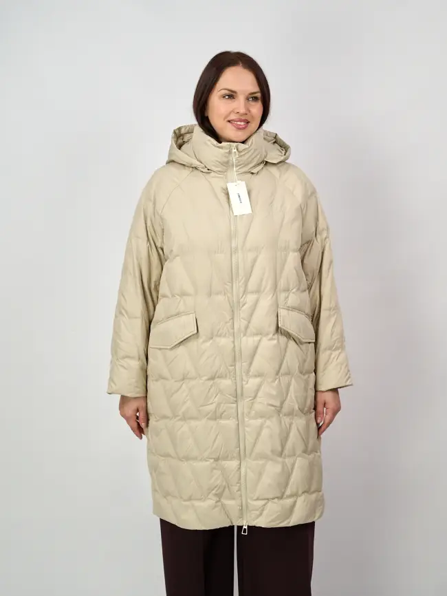 Пальто стеганое облегченное 8809 фото 5