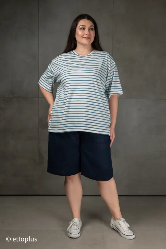 Футболка в полоску ЭттоПлюс 034 Размер 50-58 фото 28