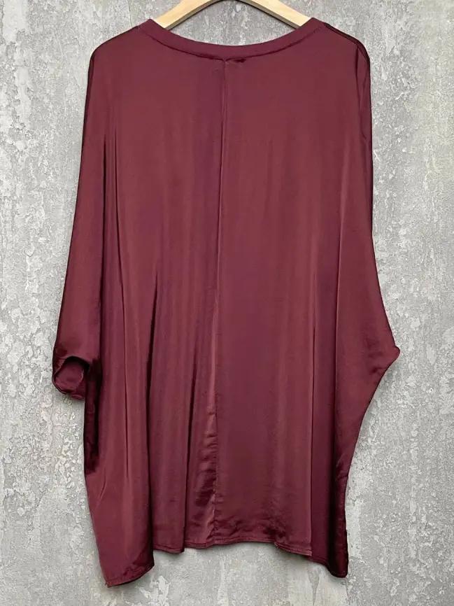 Блуза атлас Италия 84085 Размер 50-56 фото 16