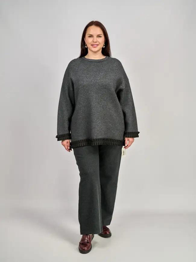 Брюки палаццо ЭТТОПЛЮС 2138 Размеры 50-58 фото 1